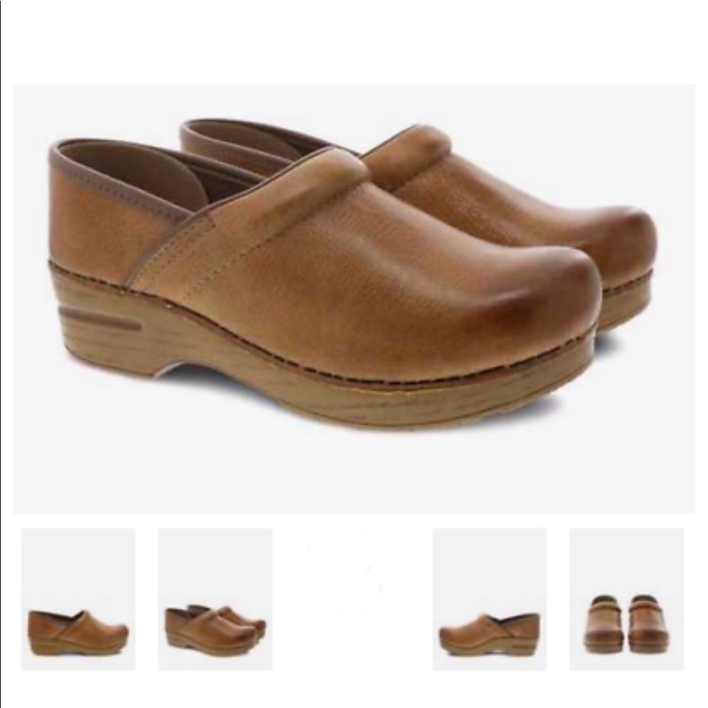 ISO Distressed Honey Dansko Clogs 38